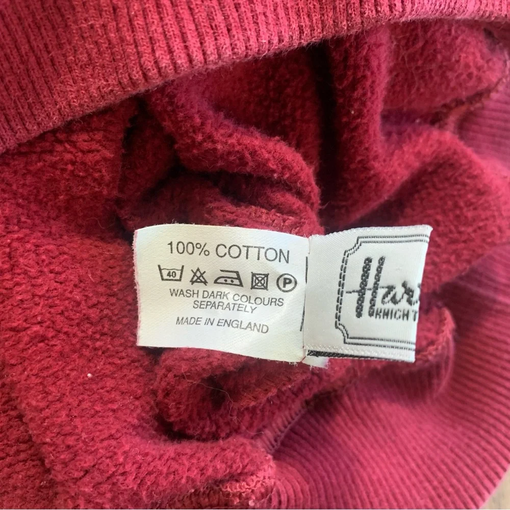 Vintage 90’s Harrods Burgundy Sweatshirt - Picture 12 of 17